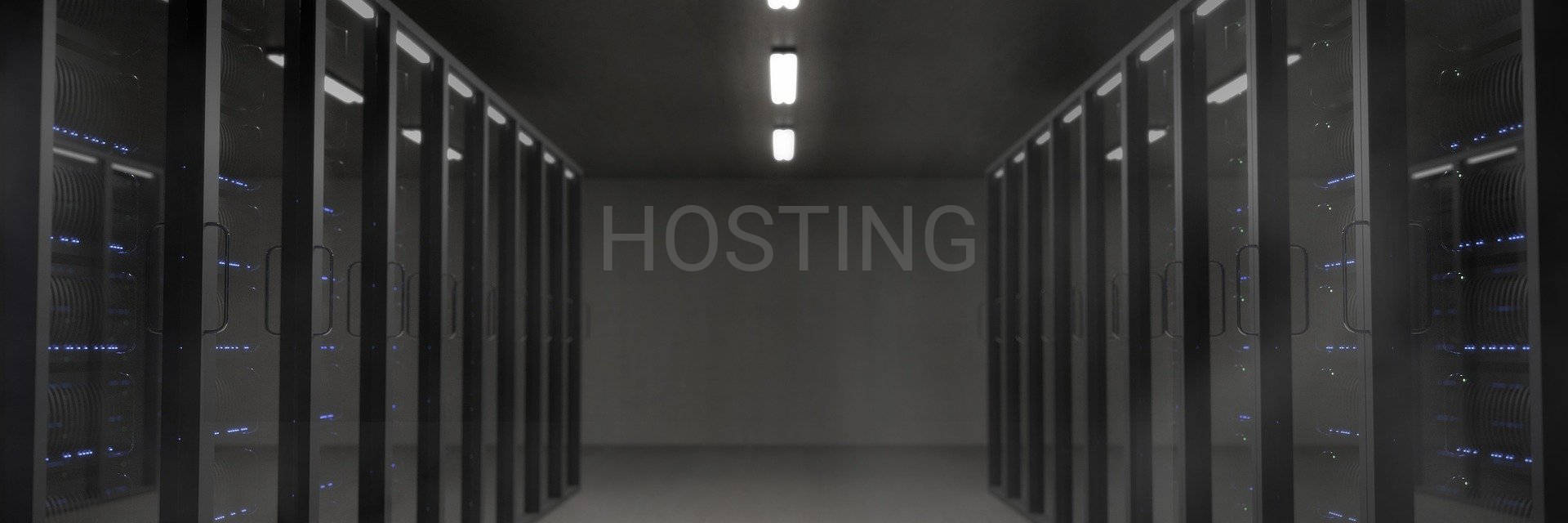 Header afbeelding van een serverruimte