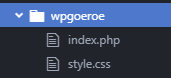 Atom - toevoegen index.php en style.css