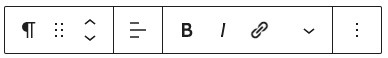 Paragraaf werkbalk