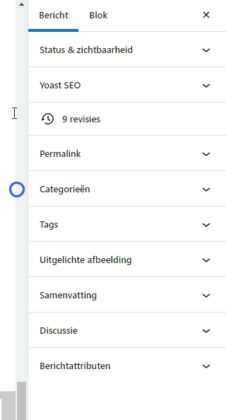 Gif afbeelding waarop te zien is hoe je een tag kunt toevoegen aan een bericht in WordPress